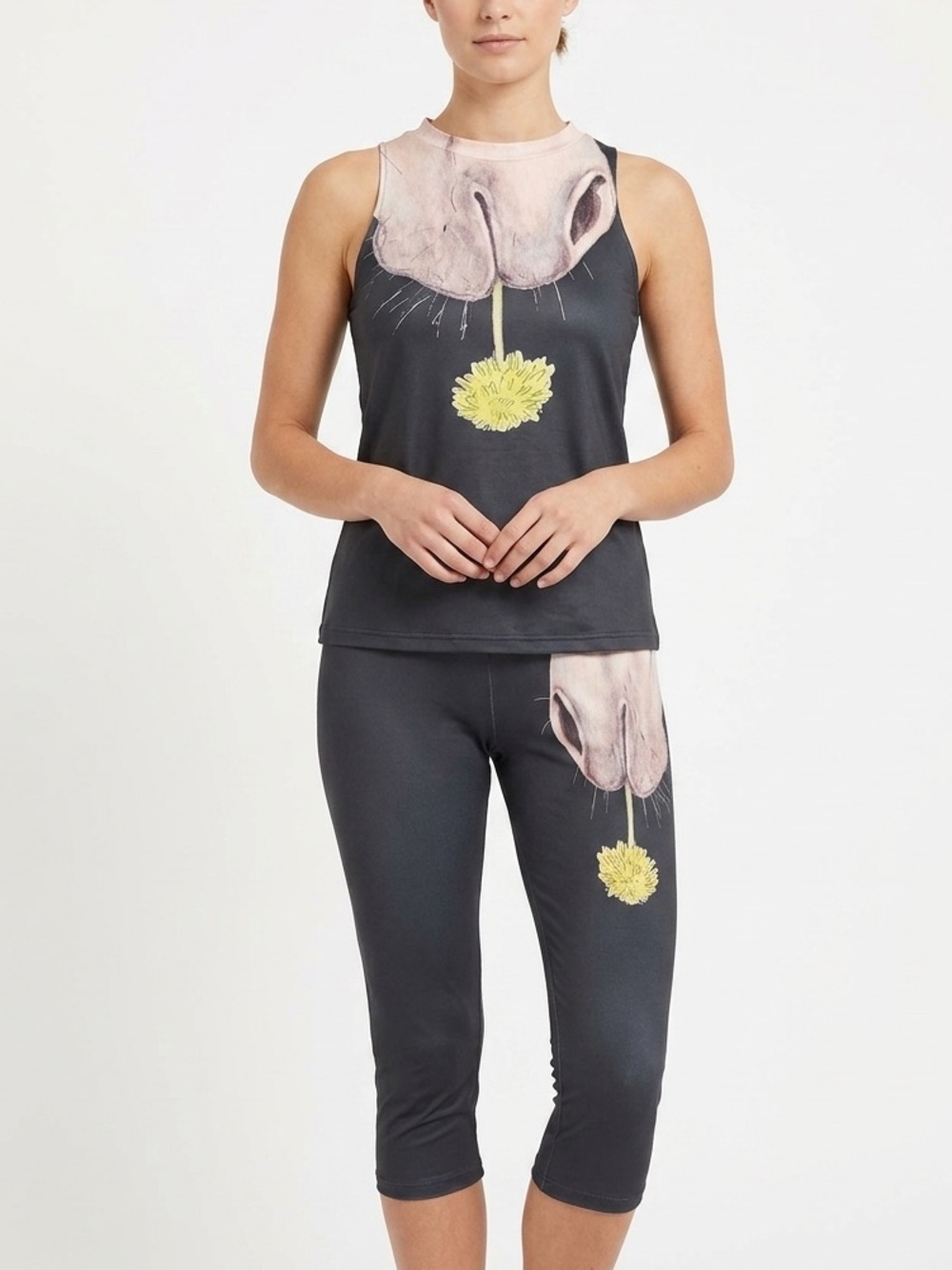 Black equestrian pajama set